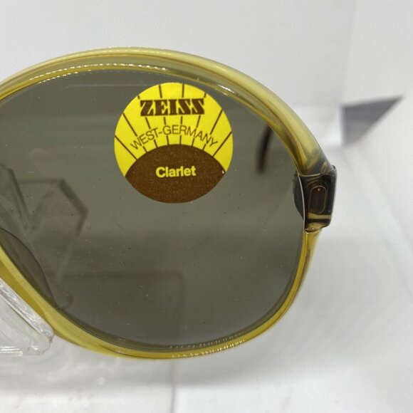 Vintage Zeiss MH Sunglasses Oversized 217 AC9 8073 Oval Yellow Frame 61-11-125 - Picture 3 of 9